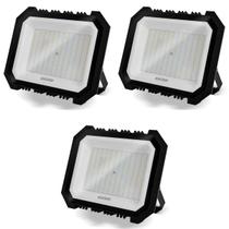 Kit 3 Refletores LED 300W 6500K IP65 Bivolt Black Decker