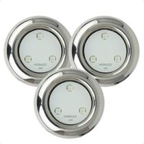 Kit 3 Refletores Led 6w RGB Inox S para Iluminação Piscina Kit 3 Refletores Led 6w RGB Inox S para Iluminação Piscina