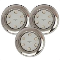 Kit 3 Refletores Led 9w RGB Inox S para Iluminação Piscina Kit 3 Refletores Led 9w RGB Inox S para Iluminação Piscina