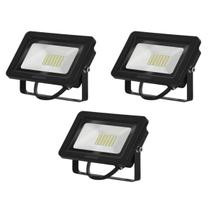 Kit 3 Refletores LED Eco 30W 3000K IP65 Black Decker
