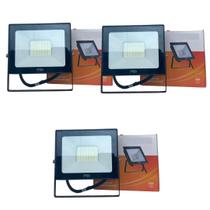 Kit 3 Refletores Led Philips Pila 30w Ip65 Holofote 6500k