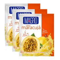 Kit 3 Refresco Magro Sabor Maracujá Suco Zero Açúcares de 8g Kit 3 Refresco Magro Sabor Maracujá Suco Zero Açúcares de 8g