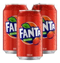 Kit 3 Refrigerante Fanta Sabor Caju 350ml Kit 3 Refrigerante Fanta Sabor Caju 350ml