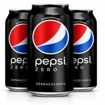 Kit 3 Refrigerante PEPSI Black Zero Lata 350ml