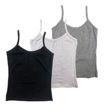 Kit 3 Regata Básica Fitness Alça Alcinha Academia Esporte Treino Corrida Colors Kit 3 Regata Básica Fitness Alça Alcinha Academia Esporte Treino Corrida Colors