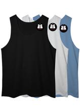 Kit 3 regata básica masculina 100% algodão Kit 3 regata básica masculina 100% algodão