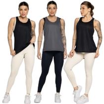KIT 3 Regata Dry Lisa WLS Modas Furadinha Roupa Para Treino Academia Moda Fitness KIT 3 Regata Dry Lisa WLS Modas Furadinha Roupa Para Treino Academia Moda Fitness