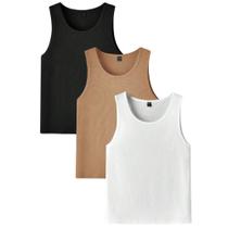 Kit 3 Regata Masculina Canelada Modelo Americano Ribana Luxo