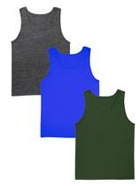 Kit 3 Regata Plus Size Masculina 100% Poliéster- Sortidas