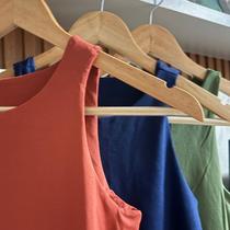 KIT 3 Regatas Casual Basica Suplex Duplo Blusa Feminina Blogueira Tendencia