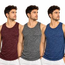 Kit 3 Regatas Dry Fit Masculina Academia Treino Premium Kit 3 Regatas Dry Fit Masculina Academia Treino Premium