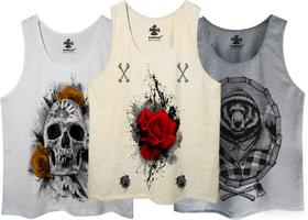 kit 3 regatas estampada corvuz kit 3 regatas estampada corvuz