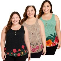 Kit 3 Regatas Malha Liganete Soltinhas Confortáveis Para Dia a Dia