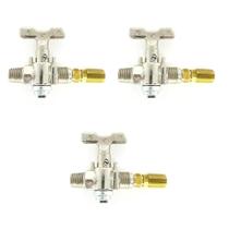 Kit 3 Registro Delta Semi Ind 1/4 X 3/8 + 3 Injetor Rosca Gr Kit 3 Registro Delta Semi Ind 1/4 X 3/8 + 3 Injetor Rosca Gr