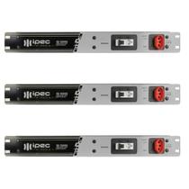 Kit 3 Réguas Energia Rack 19 Com 8 Tomadas Disjuntor 5000w Kit 3 Réguas Energia Rack 19 Com 8 Tomadas Disjuntor 5000w