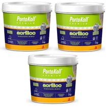 Kit 3 Rejunte Acrilico Portokoll Premium 1KG Branco Brilhante Kit 3 Rejunte Acrilico Portokoll Premium 1KG Branco Brilhante