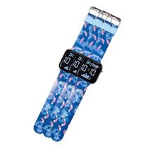 Kit 3 Relógio infantil de pulso stitch led digital data hora