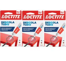 Kit 3 Removedor Cola Descola Tudo Loctite 2g Remove Resíduos