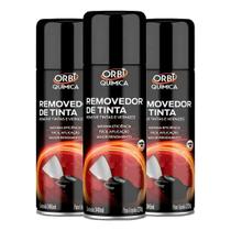 Kit 3 Removedor Tinta Orbi 340ml Alta Eficiência Remove Verniz Fácil Uso Profissional