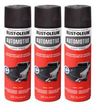 Kit 3 Renova Caçamba Camionete Rust Oleum Tinta Spray Preto
