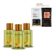 Kit 3 Reparador de Pontas Óleo Argan Borabella 7ml + Sachê