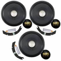 Kit 3 Reparos Originais Eros Reposição Alto Falante Subwoofer 15 Polegadas SDS 2.7K 1350 Watts Rms 4 Ohms