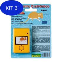 Kit 3 Repelente Eletrônico Para Ratos Kawoa RK01