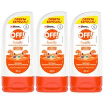 Kit 3 Repelente Family Loção 200ml - Off!