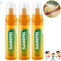 Kit 3 Repelente Infantil Spray Icaridina Dengue Proteção 10hs - Fullrepel