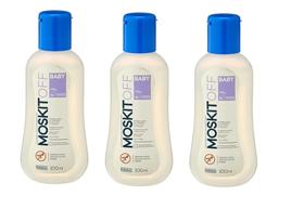 kit 3 REPELENTE MOSKITOFF BABY 100ML *4h* 6 meses acima * atóxico * sem álcool* não oleosa*