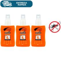 Kit 3 Repelente Spray 4 Horas 100ml Nutriex Proteção Contra Insetos Pernilongo Dengue Carrapato Muri