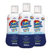 Kit 3 Repelentes Loção Creme Sai Inseto Family Kids 4H 200ML Kit 3 Repelentes Loção Creme Sai Inseto Family Kids 4H 200ML