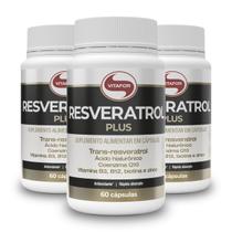 Kit 3 Resveratrol Plus Vitafor 60 Cápsulas Kit 3 Resveratrol Plus Vitafor 60 Cápsulas