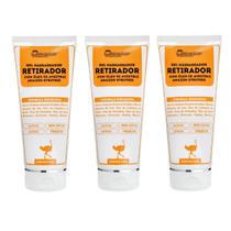 Kit 3 Retirador Gel para Massagerm c/Oleo de Avestruz Amazon Struthio 170g