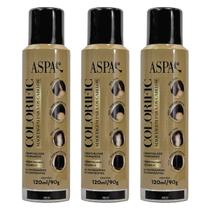 Kit 3 Retoque Maquinagem Para Cabelo Preto Colorific - 120ml Kit 3 Retoque Maquinagem Para Cabelo Preto Colorific - 120ml