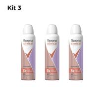 Kit 3 Rexona Clinical Desodorante Aerosol Extra Dry 150ml