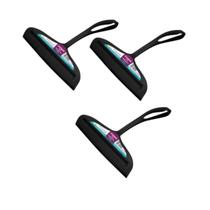 Kit 3 Rodinho Secador de pia Sanremo 14Cm com Borracha Preto