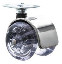 Kit 3 Rodizio Placa Girat. Inox Roda Dupla 50mm Gel/silicone Kit 3 Rodizio Placa Girat. Inox Roda Dupla 50mm Gel/silicone