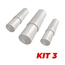 Kit 3 Rolete Plástico Suporte Para Papel Higiênico Astra Kit 3 Rolete Plástico Suporte Para Papel Higiênico Astra
