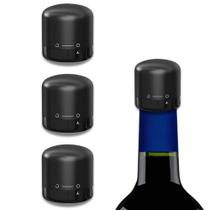 Kit 3 Rolhas Vácuo P/ Garafas Vinho Espumante Champanhe