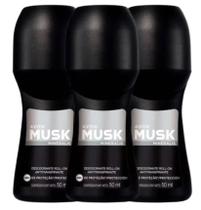 Kit 3 Rollon Musk Mineralis Masculino Avon 48ml Desodorante Antitranspirante Kit 3 Rollon Musk Mineralis Masculino Avon 48ml Desodorante Antitranspirante