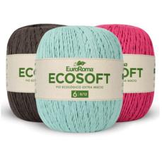 Kit 3 Rolo Barbante Ecosoft 8/12 452mt a Sua Escolha Euroroma Kit 3 Rolo Barbante Ecosoft 8/12 452mt a Sua Escolha Euroroma