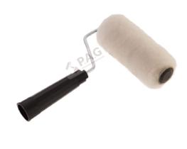 Kit 3 rolo de pintura de lã carneiro pinta facil 10cm com cabo garfo p.a.g