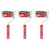 Kit 3 Rolo Espuma Pintura 9cm Atlas