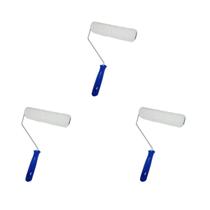 Kit 3 Rolo Pintura Rolinho Lã Sintética C/ Cabo 15cm Tigre