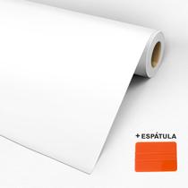 Kit 3 Rolos Adesivo Vinil Lavável - Branco Fosco 1,0 M x 50 Cm - Vinil Autocolante Para Envelopamento