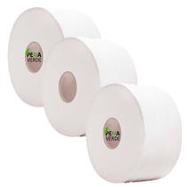 Kit 3 Rolos De Papel Higiênico Impacta Plus Luxo 10 cm X 300 Metros - 3 Km Quilômetro de Papel Para Dispenser Refil