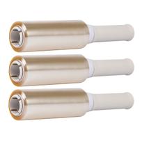 Kit 3 Rolos Fácil Film 12x70m Multiuso Dispafilm Transparente com Cabo Rígido Envolve Protege Conserva Cozinha Alimentos