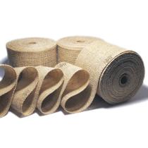 Kit 3 Rolos Fita de Juta Cru Natural 10cm x 10m cada - N&W