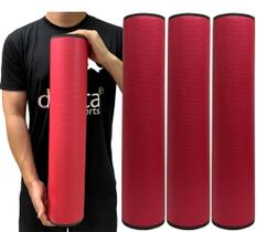 Kit 3 Rolos Massagem Liberação Miofascial 60x12cm DF1074 Vermelho Dafoca Sports